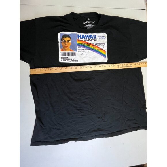 Superbad McLovin Hawaii Driver License Graphic T-Shirt Size XL Movie Tee - Picture 4 of 10